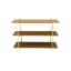 Picture of Wood and Metal Gold with 3 Shelves